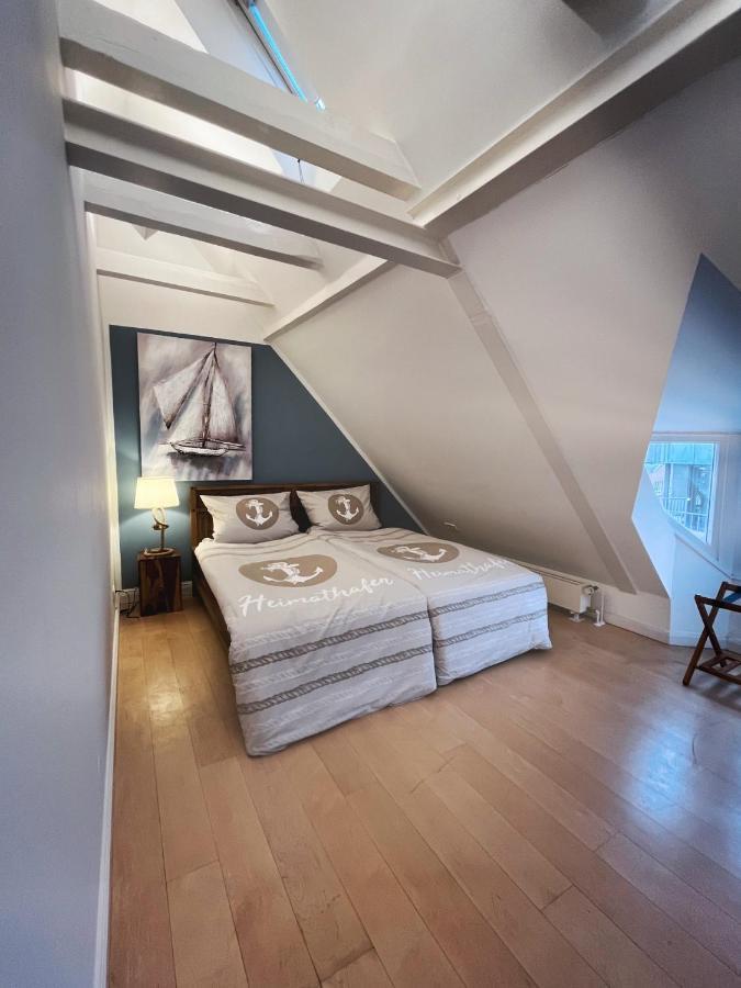 Ferienwohnung Loft-Panoramablick-Hafen & Elbe! Hamburg Exterior foto