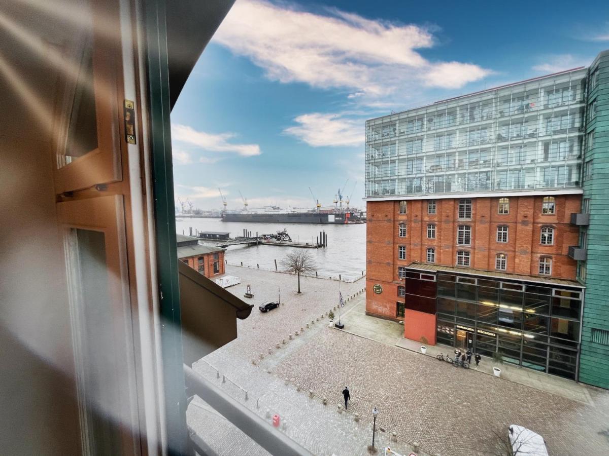 Ferienwohnung Loft-Panoramablick-Hafen & Elbe! Hamburg Exterior foto