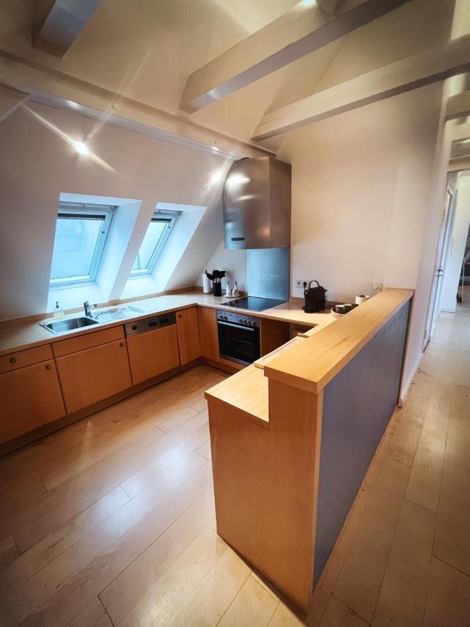 Ferienwohnung Loft-Panoramablick-Hafen & Elbe! Hamburg Exterior foto